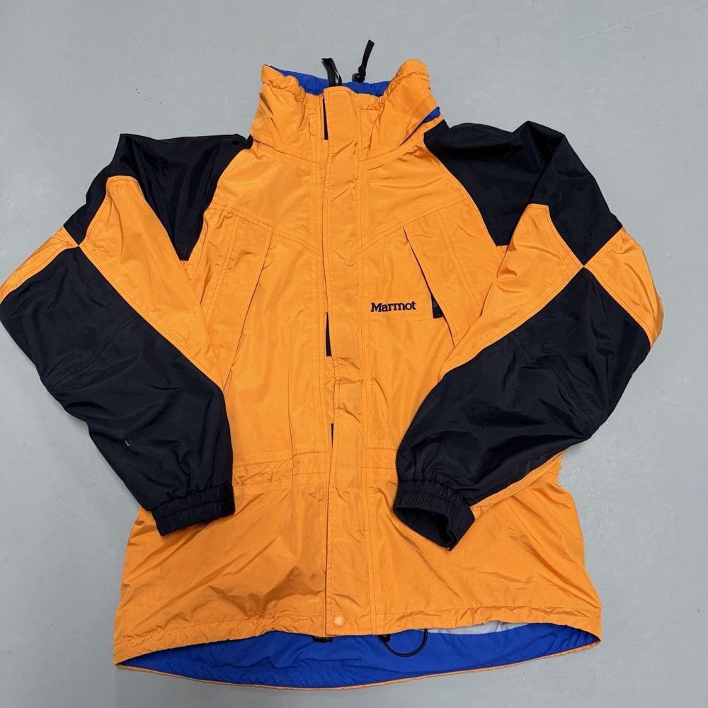 Marmot MemBrain Jacket L Orange Black Ski Hiking Gorpcore Shell Rain